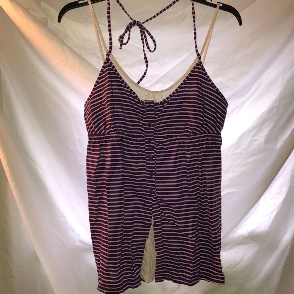 NWT One Step Up striped tank top